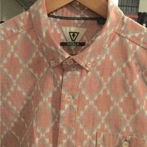 Men’s short shelves button down shirt